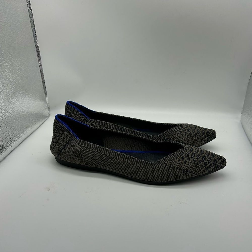 Rothy’s The Point Flats in Grey Python Pattern Size 6 - Picture 2 of 11